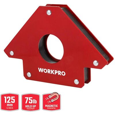 Workpro Magnetischer Schweißwinkelmesser - 12cm, Rot, 45°-180° - Schweißwerkzeug Workpro Magnetischer Schweißwinkelmesser - 12cm, Rot, 45°-180° - Schweißwerkzeug