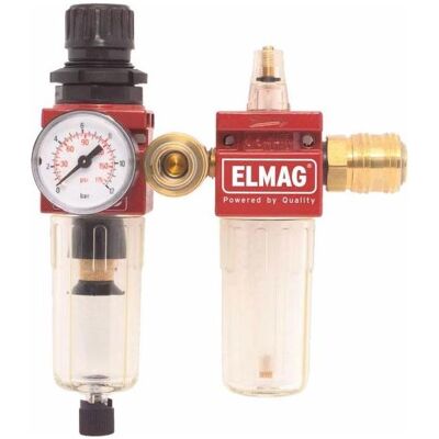 Elmag, Zubehör Druckluftwerkzeug, - Kombi-Wartungseinheit FRLK, 1/4 Elmag, Zubehör Druckluftwerkzeug, - Kombi-Wartungseinheit FRLK, 1/4