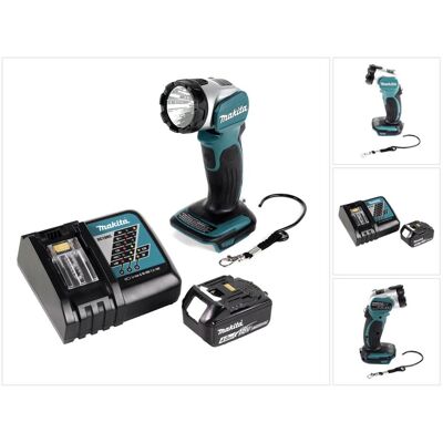 Makita, Arbeitsleuchte, DML 802 M1 Akku Lampe 18 V Li-Ion für 14,4 und 18 V Akku + 1 x 4,0 Ah Akku + Ladegerät (180 lm) Makita, Arbeitsleuchte, DML 802 M1 Akku Lampe 18 V Li-Ion für 14,4 und 18 V Akku + 1 x 4,0 Ah Akku + Ladegerät (180 lm)