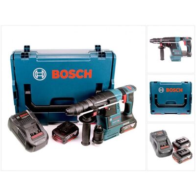 Bosch Professional, Bohrmaschine + Akkuschrauber, GBH 18V-26 F Akku Bohrhammer 18V 2,6J brushless SDS plus + 2x Akku 5,0Ah + Schnellladegerät + (Bohrhammer) Bosch Professional, Bohrmaschine + Akkuschrauber, GBH 18V-26 F Akku Bohrhammer 18V 2,6J brushless SDS plus + 2x Akku 5,0Ah + Schnellladegerät + (Bohrhammer)