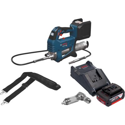 Professional, Kartuschenpistole + Fettpresse, Bosch GFP 18V-10 Akku Fettpresse 18 V 10000 psi + 1x Akku 5,0 Ah + Ladegerät (Fettpresse) Professional, Kartuschenpistole + Fettpresse, Bosch GFP 18V-10 Akku Fettpresse 18 V 10000 psi + 1x Akku 5,0 Ah + Ladegerät (Fettpresse)