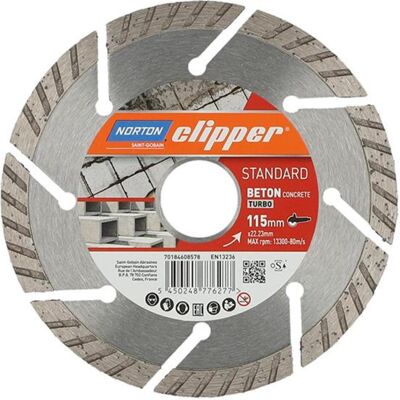 Norton Diamantscheibe Standard Beton Turbo - Diamant-Sägeblatt Norton Diamantscheibe Standard Beton Turbo - Diamant-Sägeblatt