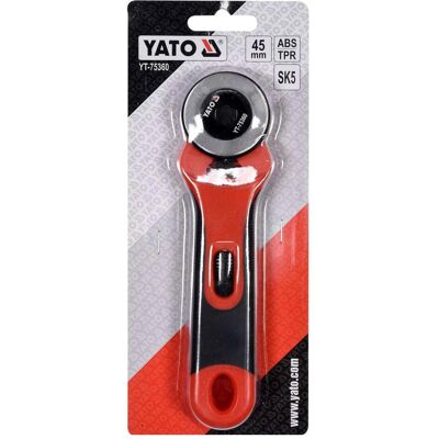 Yato, Cutter, Profi Rollmesser 45 mm mit Softgriff Vor- und Rückwärts YT-75360 Yato, Cutter, Profi Rollmesser 45 mm mit Softgriff Vor- und Rückwärts YT-75360