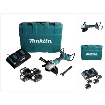 Makita, Winkelschleifer, DGA 900 PM4KX2 Akku Winkelschleifer 36V ( 2x18V ) 230mm Brushless + 4x Akku 4,0Ah + (230 mm) Makita, Winkelschleifer, DGA 900 PM4KX2 Akku Winkelschleifer 36V ( 2x18V ) 230mm Brushless + 4x Akku 4,0Ah + (230 mm)