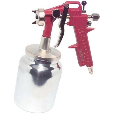 Elmag, Druckluftaufsatz, - Farbspritzpistole RECORD 2100 ECO m. INOX-Düsensatz 1,5 mm - SB Elmag, Druckluftaufsatz, - Farbspritzpistole RECORD 2100 ECO m. INOX-Düsensatz 1,5 mm - SB