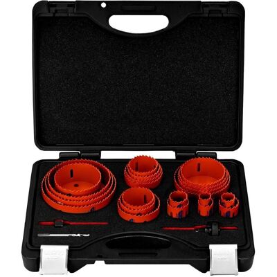 Bahco Lochsäge, Lochsägen-Satz, 25-teilig (102 mm, 111 mm, 121 mm, 20 mm, 22 mm, 25 mm, 29 mm, 32 mm, 35 mm, 44 mm, 48 mm, 51 mm, 54 mm, 57 mm, 60 mm, 64 mm, 68 mm, 73 mm, 76 mm, 79 mm, 83 mm, 92 mm) Bahco Lochsäge, Lochsägen-Satz, 25-teilig (102 mm, 111 mm, 121 mm, 20 mm, 22 mm, 25 mm, 29 mm, 32 mm, 35 mm, 44 mm, 48 mm, 51 mm, 54 mm, 57 mm, 60 mm, 64 mm, 68 mm, 73 mm, 76 mm, 79 mm, 83 mm, 92 mm)