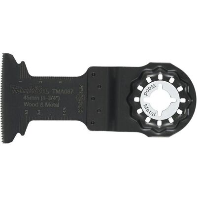 Makita, Sägeblatt, Zubehör E-25448 TMA087 Einstecksägeblatt BIM Starlock Holz und Stahl 45x45mm 20Tpi Makita, Sägeblatt, Zubehör E-25448 TMA087 Einstecksägeblatt BIM Starlock Holz und Stahl 45x45mm 20Tpi
