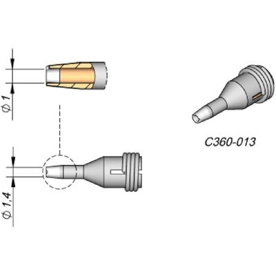 JBC C360013 Entlötspitze - Lötgerät Zubehör JBC C360013 Entlötspitze - Lötgerät Zubehör