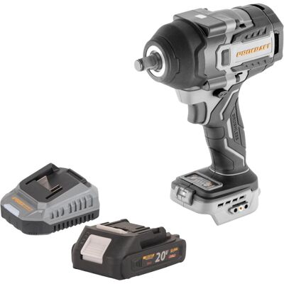 Procraft, Bohrmaschine + Akkuschrauber, Industrial IW850A-BB Akku Schlagschrauber 20 V 850 Nm 1/2" Brushless + 1x Akku 2,0 Ah + (Schlagschrauber) Procraft, Bohrmaschine + Akkuschrauber, Industrial IW850A-BB Akku Schlagschrauber 20 V 850 Nm 1/2" Brushless + 1x Akku 2,0 Ah + (Schlagschrauber)