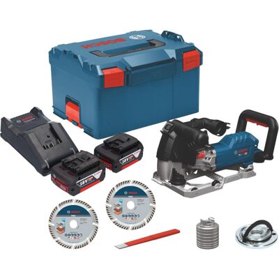 Professional, Fräse, Bosch GNF 18V-40 Akku Mauernutfräse 18 V 40 mm Brushless + 2x Akku 5,0 Ah + Ladegerät + L-Boxx (Mauernutfräse) Professional, Fräse, Bosch GNF 18V-40 Akku Mauernutfräse 18 V 40 mm Brushless + 2x Akku 5,0 Ah + Ladegerät + L-Boxx (Mauernutfräse)