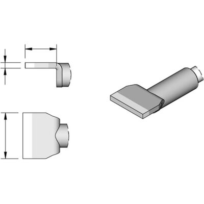 JBC Lötspitze Serie C245 Klingenform, C245730/10,0 mm, Rework, Lötgerät Zubehör JBC Lötspitze Serie C245 Klingenform, C245730/10,0 mm, Rework, Lötgerät Zubehör