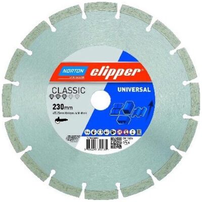 Symantec Norton Clipper, Sägeblatt, Diamantscheibe Classic Universal Ø 115x22,23 mm Symantec Norton Clipper, Sägeblatt, Diamantscheibe Classic Universal Ø 115x22,23 mm