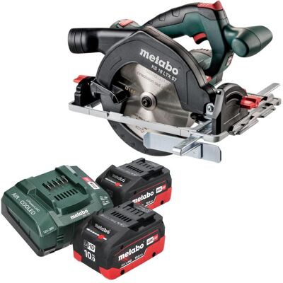 Metabo, Handkreissäge, KS 18 LTX 57 Akku Handkreissäge 18 V 165 mm + 2x LiHD Akku 10,0 Ah + Ladegerät Metabo, Handkreissäge, KS 18 LTX 57 Akku Handkreissäge 18 V 165 mm + 2x LiHD Akku 10,0 Ah + Ladegerät