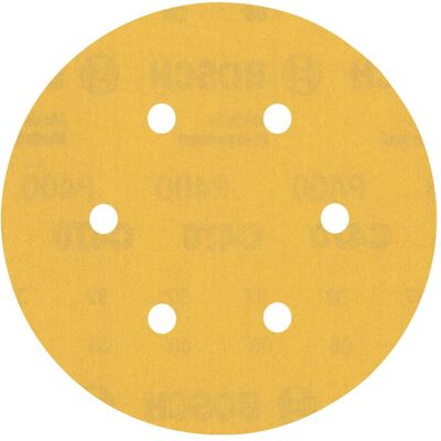 Bosch Professional Zubehör, Schleifmittel, EXPERT C470 Schleifpapier mit 6 Löchern für Exzenterschleifer, 150 mm, G 400, 50-tlg. (400) Bosch Professional Zubehör, Schleifmittel, EXPERT C470 Schleifpapier mit 6 Löchern für Exzenterschleifer, 150 mm, G 400, 50-tlg. (400)
