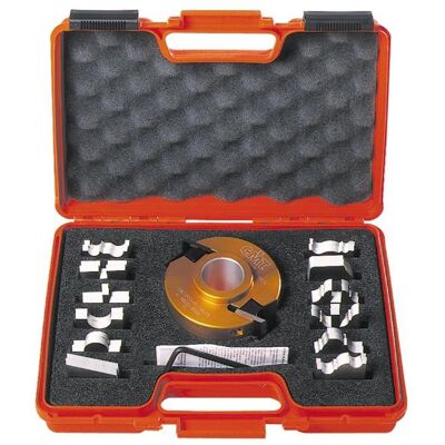 CMT, Fräser, 692.013.06 Profilmesserkopf ohne Stopper 100x30x40 mm ALU MEC + 13 Messer CMT, Fräser, 692.013.06 Profilmesserkopf ohne Stopper 100x30x40 mm ALU MEC + 13 Messer