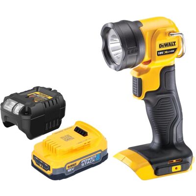 DeWalt, Arbeitsleuchte, DCL 040 E1 Akku LED Lampe 18 V 110 lm + 1x Powerstack Akku 1,7 Ah + Ladegerät (110 lm) DeWalt, Arbeitsleuchte, DCL 040 E1 Akku LED Lampe 18 V 110 lm + 1x Powerstack Akku 1,7 Ah + Ladegerät (110 lm)