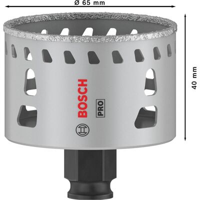 Bosch Professional Zubehör, Lochsäge, PRO Tile PC Plus Lochsäge, 65 mm, HS (65 mm) Bosch Professional Zubehör, Lochsäge, PRO Tile PC Plus Lochsäge, 65 mm, HS (65 mm)