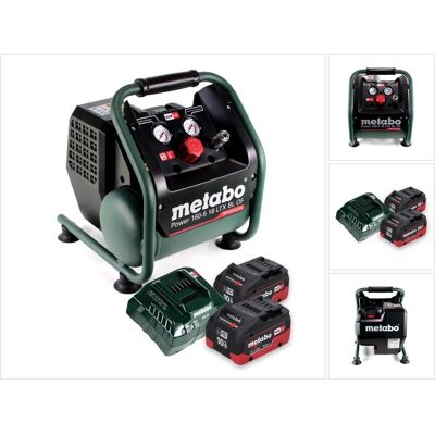 Metabo, Kompressor, Power 160-5 18 LTX BL OF Akku Kompressor 18 V 8,0 bar Brushless + 2x Akku 10,0 Ah + (5 l, 8 Bar) Metabo, Kompressor, Power 160-5 18 LTX BL OF Akku Kompressor 18 V 8,0 bar Brushless + 2x Akku 10,0 Ah + (5 l, 8 Bar)