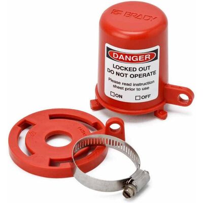 Brady, Zubehör Maschine, Deckel für Ventilabsperrung/Kegelventil-Absperrung, von 9,53 -22,23mm Ventil-Durchmesser (1 Brady, Zubehör Maschine, Deckel für Ventilabsperrung/Kegelventil-Absperrung, von 9,53 -22,23mm Ventil-Durchmesser (1