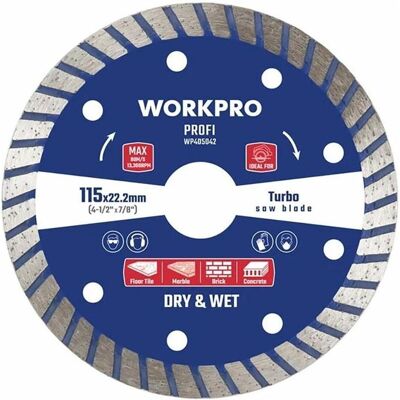 Workpro, Sägeblatt, Diamanttrennscheibe Profi Turbo Workpro, Sägeblatt, Diamanttrennscheibe Profi Turbo