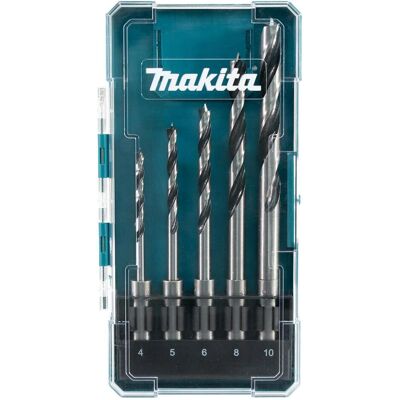 Makita, Bohrereinsatz, Holzbohrer-Set (10 mm, 4 mm, 5 mm, 6 mm, 8 mm) Makita, Bohrereinsatz, Holzbohrer-Set (10 mm, 4 mm, 5 mm, 6 mm, 8 mm)