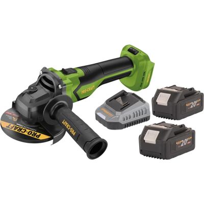 Procraft, Winkelschleifer, PGA22-BB Akku Winkelschleifer 20 V 125 mm Brushless + 2x Akku 4,0 Ah + Ladegerät (125 mm) Procraft, Winkelschleifer, PGA22-BB Akku Winkelschleifer 20 V 125 mm Brushless + 2x Akku 4,0 Ah + Ladegerät (125 mm)
