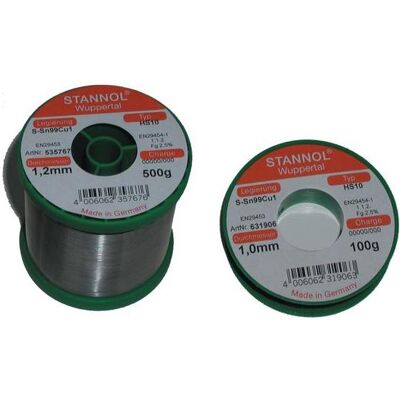 Stannol STA HS10 TC 0.5 - Lötzinn bleifrei mit Kupferanteil O 0.5 mm 250, Lötgerät Zubehör, Silber Stannol STA HS10 TC 0.5 - Lötzinn bleifrei mit Kupferanteil O 0.5 mm 250, Lötgerät Zubehör, Silber