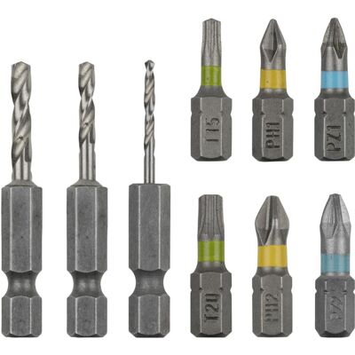 wolfcraft, Bits, 1 Flipbit-Set Verschrauben 9 tlg wolfcraft, Bits, 1 Flipbit-Set Verschrauben 9 tlg