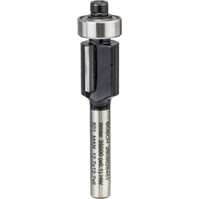 Bosch Professional Zubehör, Fräser, Laminat-Bündigfräser, 6 mm, D1 12,7 mm, L 12,7 mm, G 56 mm Bosch Professional Zubehör, Fräser, Laminat-Bündigfräser, 6 mm, D1 12,7 mm, L 12,7 mm, G 56 mm