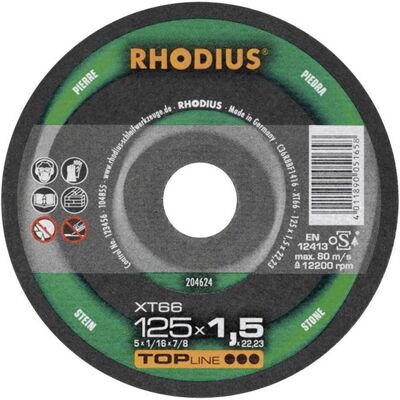 Rhodius XT66 Trennscheibe - Stein, Titan, Grau - 230x1,9mm Rhodius XT66 Trennscheibe - Stein, Titan, Grau - 230x1,9mm