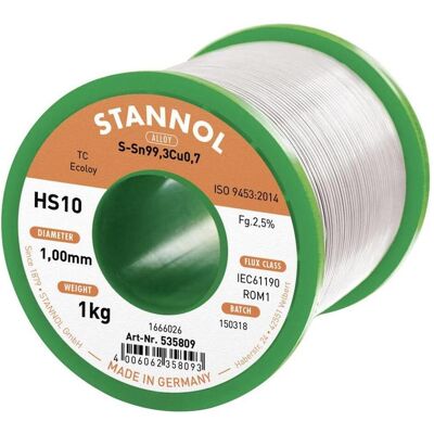 Stannol HS10 2,5% Lötzinn - Fein Elektroniklöten Stannol HS10 2,5% Lötzinn - Fein Elektroniklöten