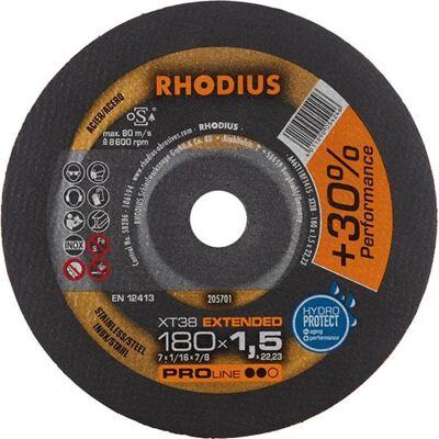 Rhodius XT38 Trennscheibe - Edelstahl 180mm - 1 Stk Rhodius XT38 Trennscheibe - Edelstahl 180mm - 1 Stk