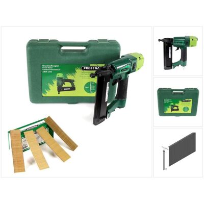 Prebena, Tacker + Nagelpistole, 2XR-J50 Druckluftnagler im Transportkoffer + 5000x Stauchkopfnägel Brads 30mm - aus verzinkt (Nagelpistole) Prebena, Tacker + Nagelpistole, 2XR-J50 Druckluftnagler im Transportkoffer + 5000x Stauchkopfnägel Brads 30mm - aus verzinkt (Nagelpistole)
