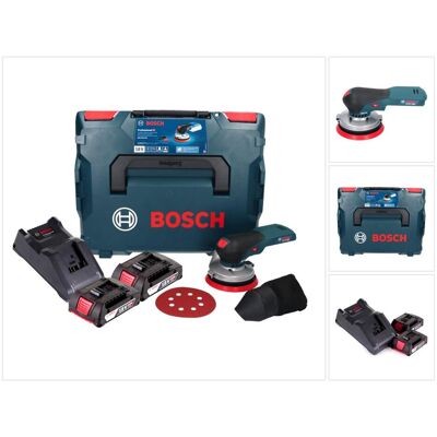 Bosch Professional, Schleifmaschine + Poliermaschine, GEX 18V-125 Professional Akku Exzenterschleifer 18 V 125 mm Brushless + 2x Akku 2,0 Ah + Ladeg (Exzenterschleifer) Bosch Professional, Schleifmaschine + Poliermaschine, GEX 18V-125 Professional Akku Exzenterschleifer 18 V 125 mm Brushless + 2x Akku 2,0 Ah + Ladeg (Exzenterschleifer)