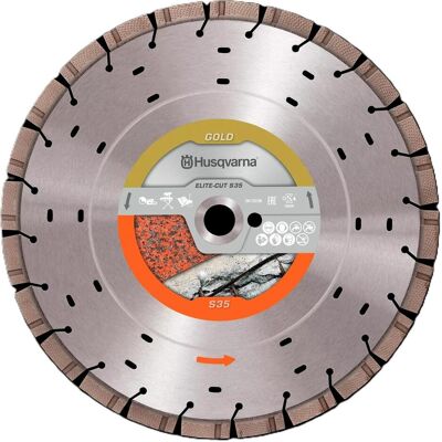 Husqvarna Sägeblatt, 599 49 46-20 Elite-Cut S35 Diamantrenscheibe 350 x 25,4/20 mm Nass und Trocken Husqvarna Sägeblatt, 599 49 46-20 Elite-Cut S35 Diamantrenscheibe 350 x 25,4/20 mm Nass und Trocken