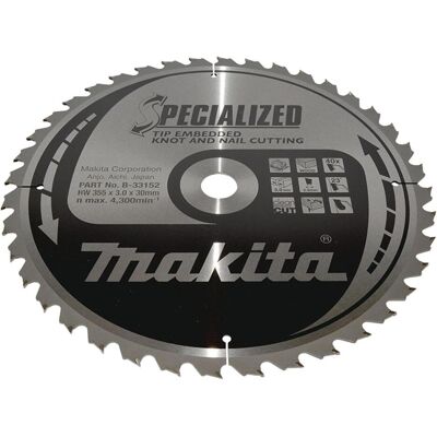 Makita, Sägeblatt, SPECIALIZED Sägeb.355x30x40Z Makita, Sägeblatt, SPECIALIZED Sägeb.355x30x40Z