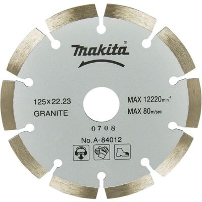 Makita, Sägeblatt, Zubehör A-84012 Diamantscheibe Segment 125 x 22,23 x 2,0 mm Makita, Sägeblatt, Zubehör A-84012 Diamantscheibe Segment 125 x 22,23 x 2,0 mm