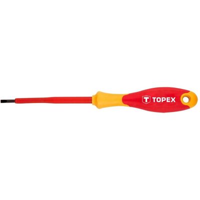 Topex, Schraubenzieher, Schlitzschraubendreher 1000V, 3,0 x 100 mm, CrMo Topex, Schraubenzieher, Schlitzschraubendreher 1000V, 3,0 x 100 mm, CrMo