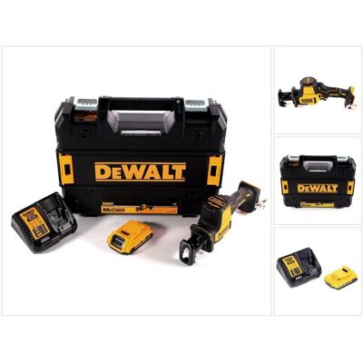 DeWalt, Säbelsäge, DCS 369 D1 Akku Säbelsäge 18 V + 1x Akku 2,0 Ah + Ladegerät + TSTAK DeWalt, Säbelsäge, DCS 369 D1 Akku Säbelsäge 18 V + 1x Akku 2,0 Ah + Ladegerät + TSTAK