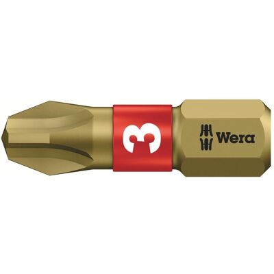 Wera Phillips Schraubendreher-Bit PH 3 - Langlebig, Bi-Torsion, 25mm Wera Phillips Schraubendreher-Bit PH 3 - Langlebig, Bi-Torsion, 25mm