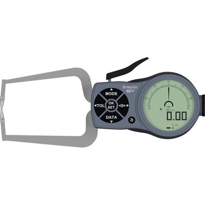 Kroeplin - Dickenmessgerät - 0-50 mm, Analog/Digitalanzeige Kroeplin - Dickenmessgerät - 0-50 mm, Analog/Digitalanzeige