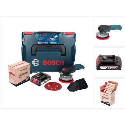Bosch Professional, Schleifmaschine + Poliermaschine, GEX 18V-125 Professional Akku Exzenterschleifer 18 V 125 mm Brushless + 1x Akku 2,0 Ah + 1x To (Exzenterschleifer) Bosch Professional, Schleifmaschine + Poliermaschine, GEX 18V-125 Professional Akku Exzenterschleifer 18 V 125 mm Brushless + 1x Akku 2,0 Ah + 1x To (Exzenterschleifer)