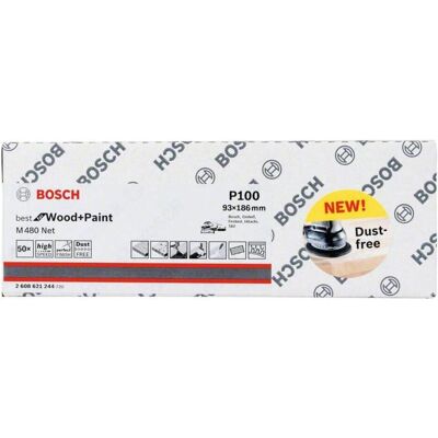 Bosch Professional Zubehör, Schleifmittel, Schwingschleifpapier Körnung 1 (100) Bosch Professional Zubehör, Schleifmittel, Schwingschleifpapier Körnung 1 (100)