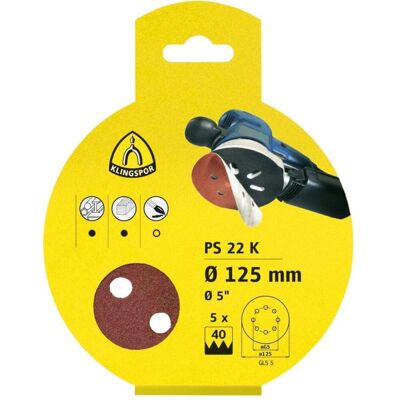 Klingspor, Schleifmittel, PS 22 K SB-verpackt - Schleifscheiben 150 mm (120) Klingspor, Schleifmittel, PS 22 K SB-verpackt - Schleifscheiben 150 mm (120)