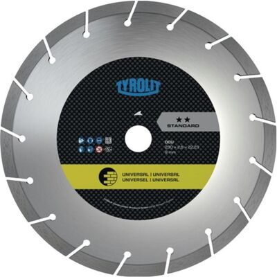 Tyrolit, Sägeblatt, Diamanttrennscheibe DCU Standard Ø 125 mm Bohrung 22,23 mm Bau universal 7 mm Tyrolit, Sägeblatt, Diamanttrennscheibe DCU Standard Ø 125 mm Bohrung 22,23 mm Bau universal 7 mm