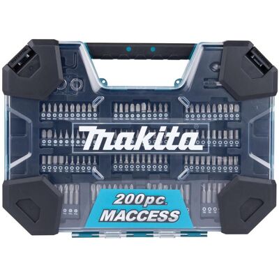 Makita, Bits, Zubehör E-22610 Bohrer-Set 200-teilig (Innensechskant, Innenvierkant, Kreuz Phillips PH, Kreuz Pozidriv PZ, Schraubschlitz) Makita, Bits, Zubehör E-22610 Bohrer-Set 200-teilig (Innensechskant, Innenvierkant, Kreuz Phillips PH, Kreuz Pozidriv PZ, Schraubschlitz)