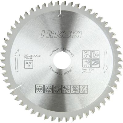 Hikoki, Sägeblatt, HM - Sägeblatt 210x30 Z54 Hikoki, Sägeblatt, HM - Sägeblatt 210x30 Z54