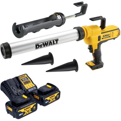 DeWalt, Kartuschenpistole + Fettpresse, DCE 581 M2K Akku Kartuschenpistole 18 V 310 ml + 2x Akku 4,0 Ah + Ladegerät + Koffer (Kartuschenpistole) DeWalt, Kartuschenpistole + Fettpresse, DCE 581 M2K Akku Kartuschenpistole 18 V 310 ml + 2x Akku 4,0 Ah + Ladegerät + Koffer (Kartuschenpistole)