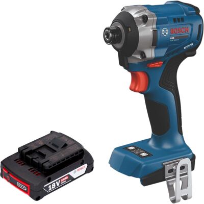 Professional, Bohrmaschine + Akkuschrauber, Bosch GDR 18V-215 Professional Akku Drehschlagschrauber 18 V 215 Nm 1/4" Brushless + 1x Akku 2,0 Ah (Schlagschrauber) Professional, Bohrmaschine + Akkuschrauber, Bosch GDR 18V-215 Professional Akku Drehschlagschrauber 18 V 215 Nm 1/4" Brushless + 1x Akku 2,0 Ah (Schlagschrauber)