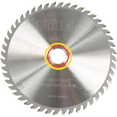 Stier, Sägeblatt, Profi Kreissägeblatt Holz 225x2,6x30 48W 10° Spanwinkel Stier, Sägeblatt, Profi Kreissägeblatt Holz 225x2,6x30 48W 10° Spanwinkel